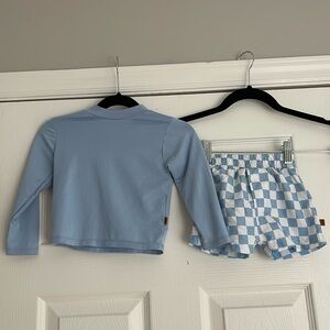 Checkered toddler swim set